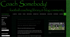 Desktop Screenshot of coachsomebody.com
