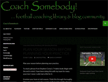 Tablet Screenshot of coachsomebody.com